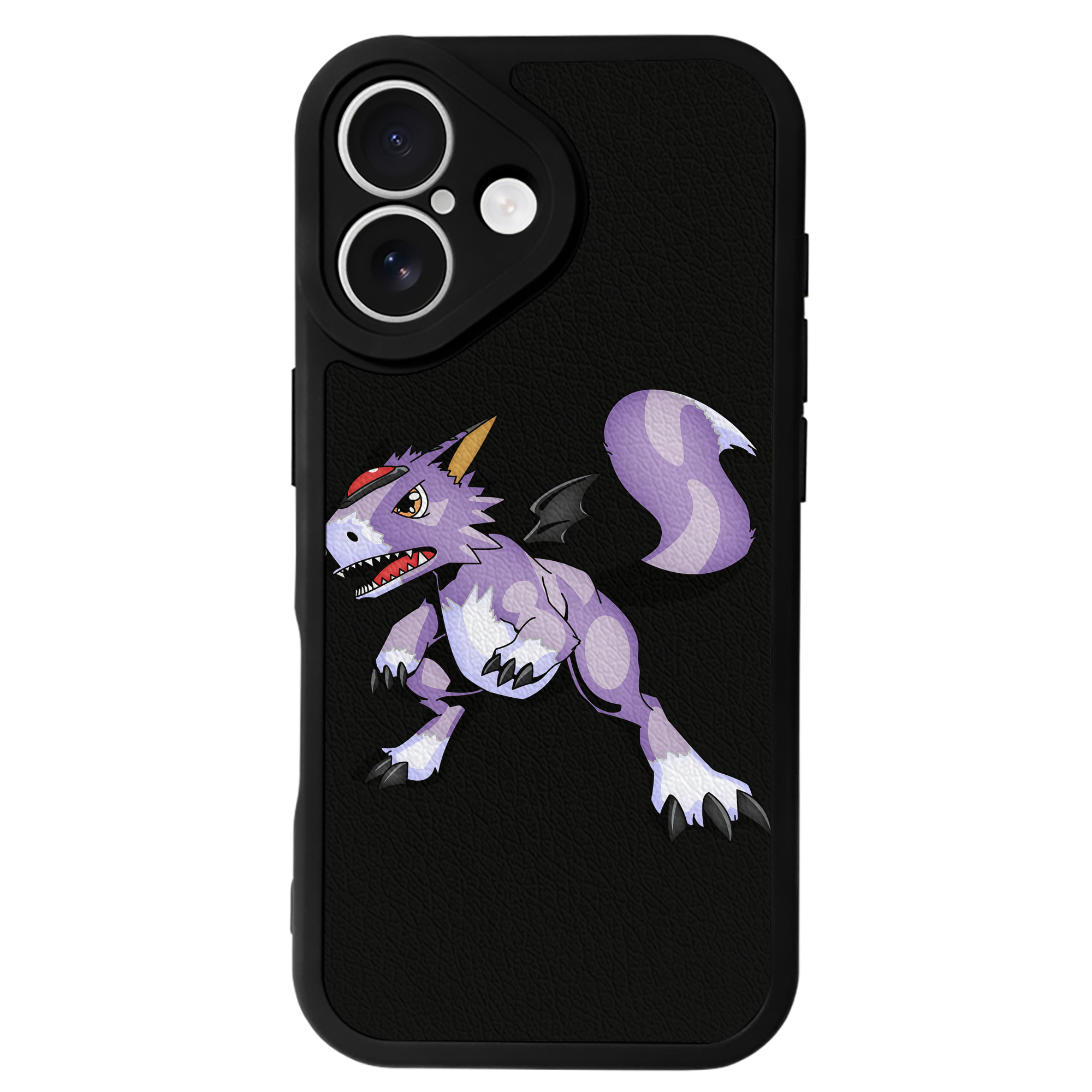 （画像用） Digimon デジタルモンスター/デジモン 【iPhone 16シリーズ対応】シリコンスマホケース（レザー調） 材質：シリコン